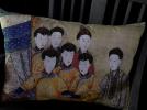 Coussin lin ancien empereurs chinois XVIIe