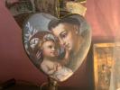 Coeur précieux 'Saint Antoine" lin et velours